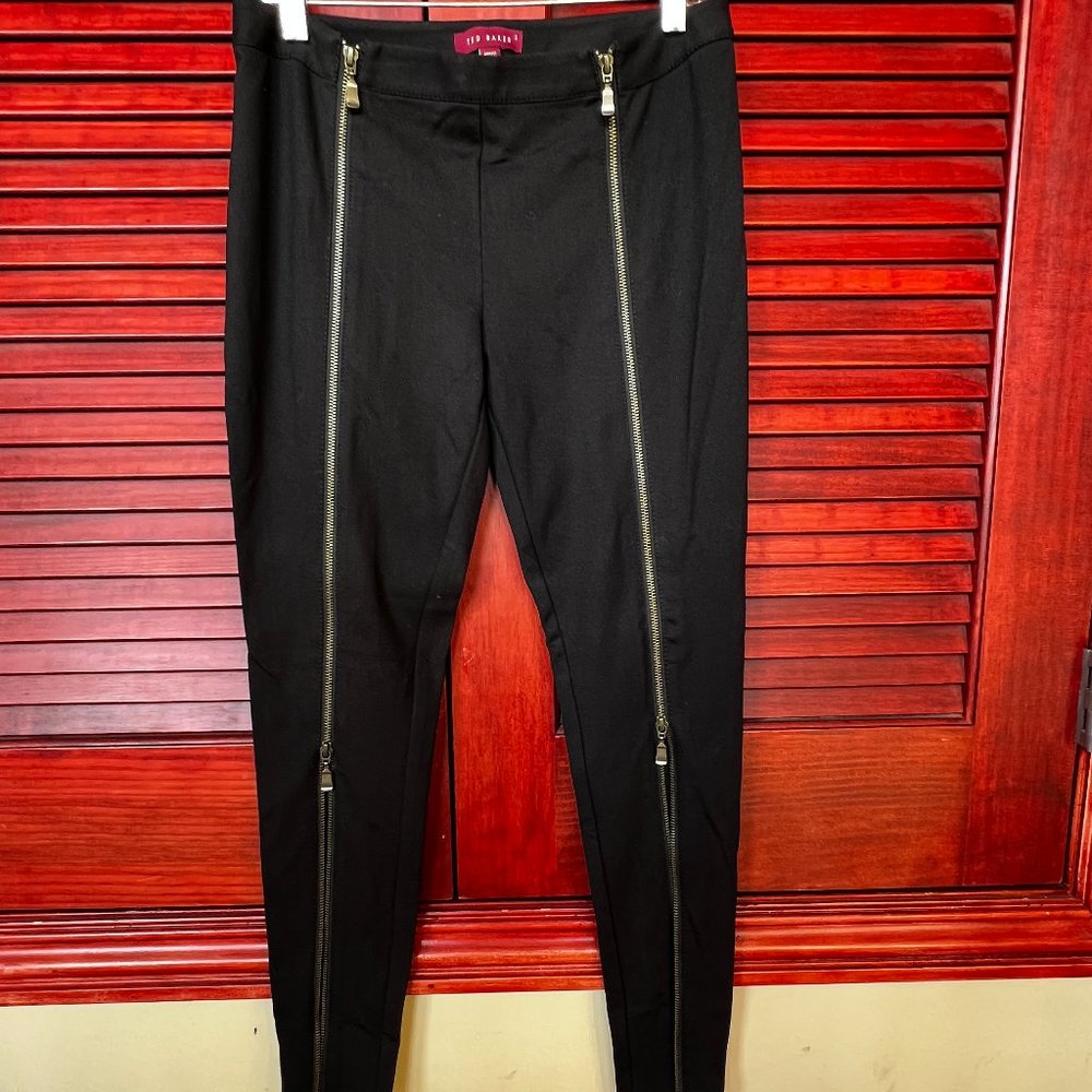 Ted Baker Black Skinny Legging/Zipper Pant